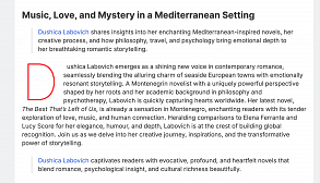 Intervju u londonskom književnom časopisu MOSAIC DIGEST